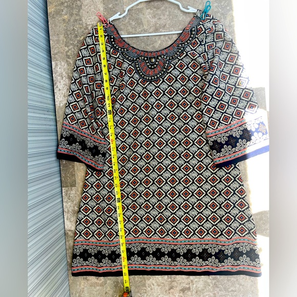 Geometric Patterned Women's Top by HARPER size L - Picture 11 of 11